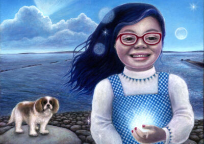 #portraitpainting # figurativepainting #acrylicpainting #contemporyart #photorealism #popsurrealism #lowbrow #surrealism #irishart #irishartist #galwayartist #rosemaryfallon #paintingcommission